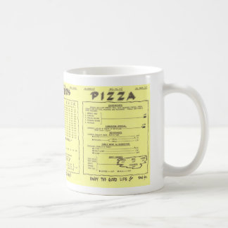 Potter's Pizza Menu Mug