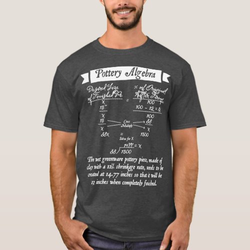 Pottery Algebra 1 T_Shirt