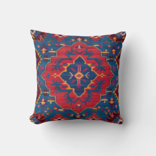Pottery Barn Blue Kilim Pillows: Timeless Artistry Throw Pillow