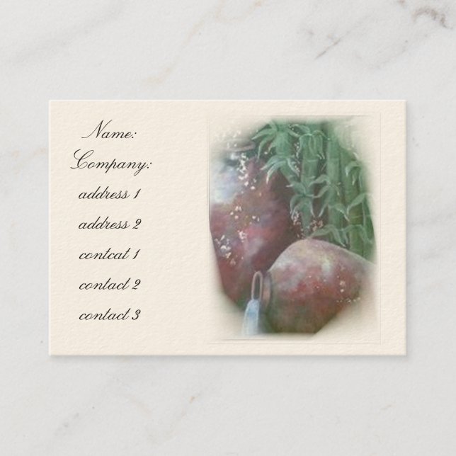pottery business card (Front)