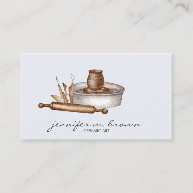 Pottery Ceramic Clay Art Business Card