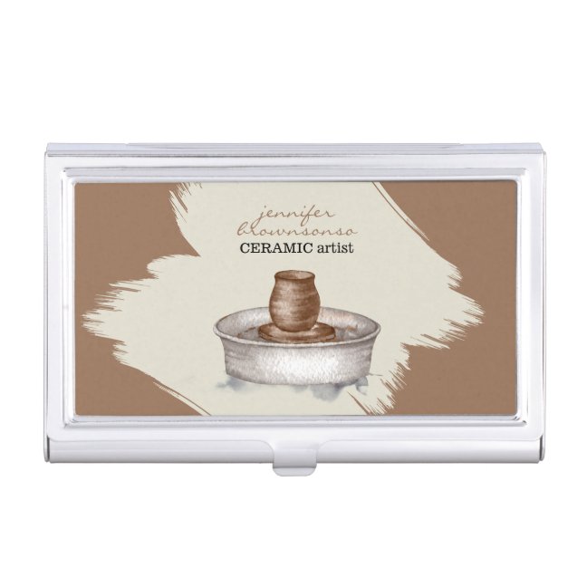 Pottery Ceramic Clay sculpt Business Card Case