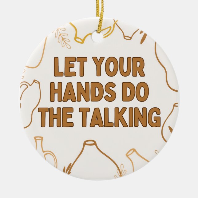 Pottery Ceramic Ornament (Front)