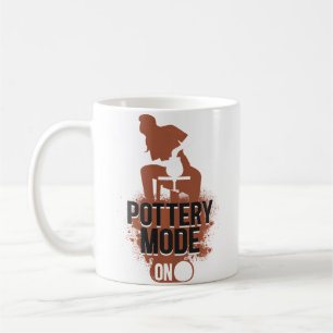Pottery Ceramics Artist Pottery Mode On Coffee Mug
