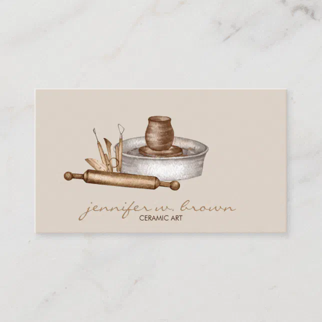 Pottery Ceramics Business Card Zazzle