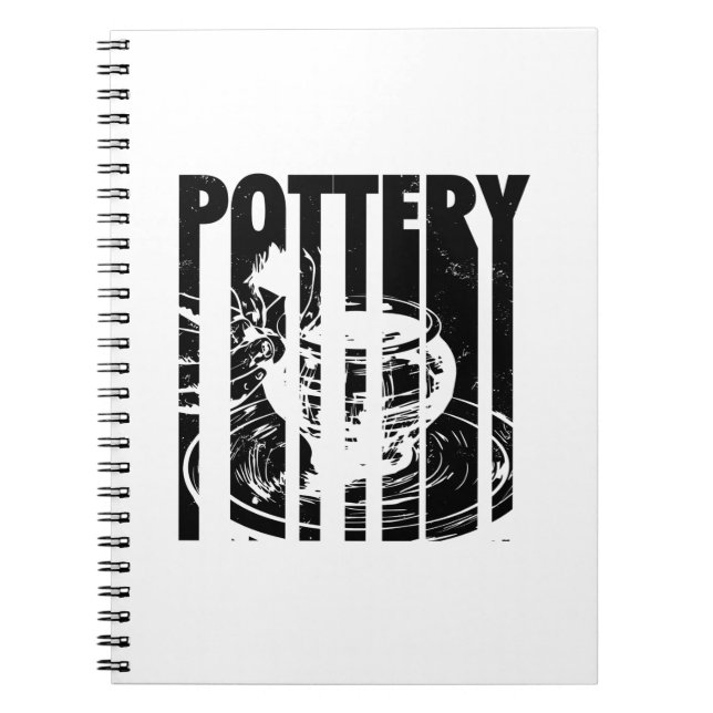 Pottery Ceramics | Potter Ceramists Gift Ideas Notebook (Front)