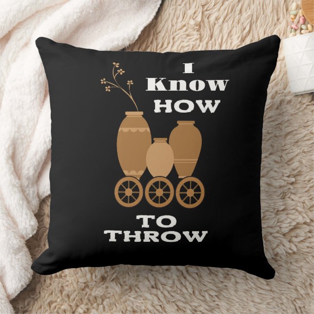 pottery clay ceramics artist pots  throw pillow (Blanket)