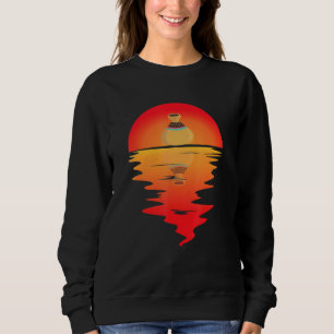 Pottery Clay Pot Making Vintage Sunset Reflect Sweatshirt