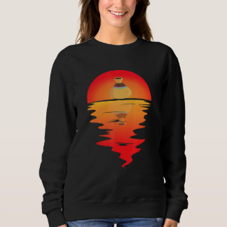 Pottery Clay Pot Making Vintage Sunset Reflect Sweatshirt