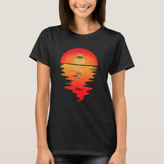 Pottery Clay Pot Making Vintage Sunset Reflect T-Shirt