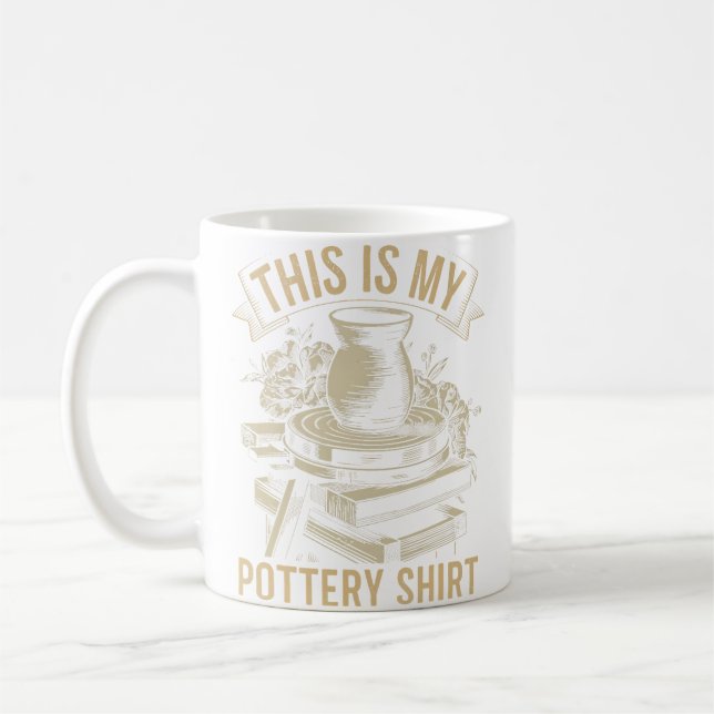 Pottery Coffee Mug (Left)