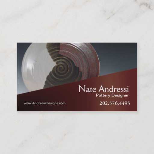 Customizable "Pottery Designer I" - Ceramics Business Cards