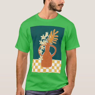 Pottery Flowers Table T-Shirt