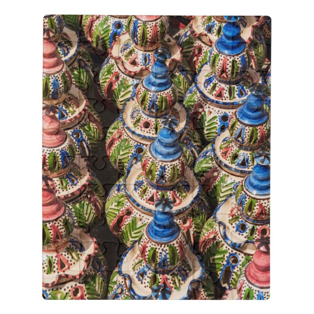 Pottery For Sale At Market Jigsaw Puzzle (Puzzle Vertical)