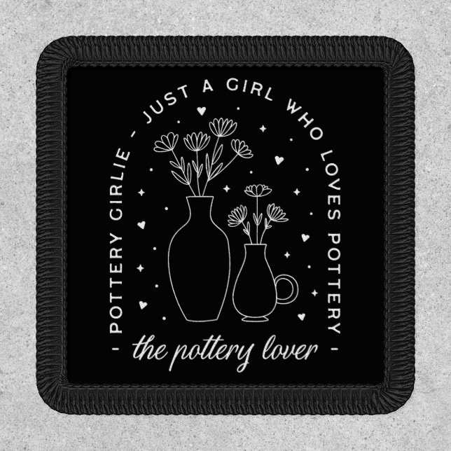 Pottery lovers girl patch (Front)