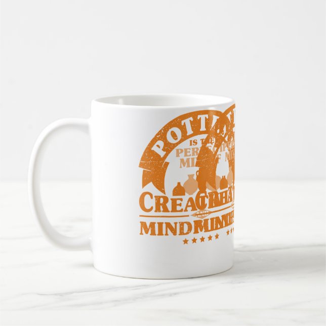 Pottery Makers Creativity And Mindfulnes Pottery C Coffee Mug (Left)