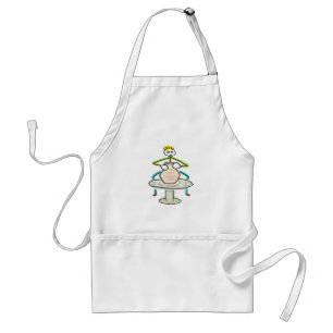 Pottery Making Stickman Adult Apron