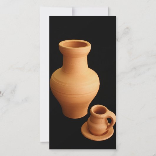 Pottery on black background (Front)