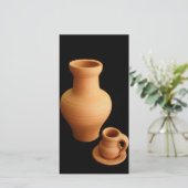 Pottery on black background (Standing Front)