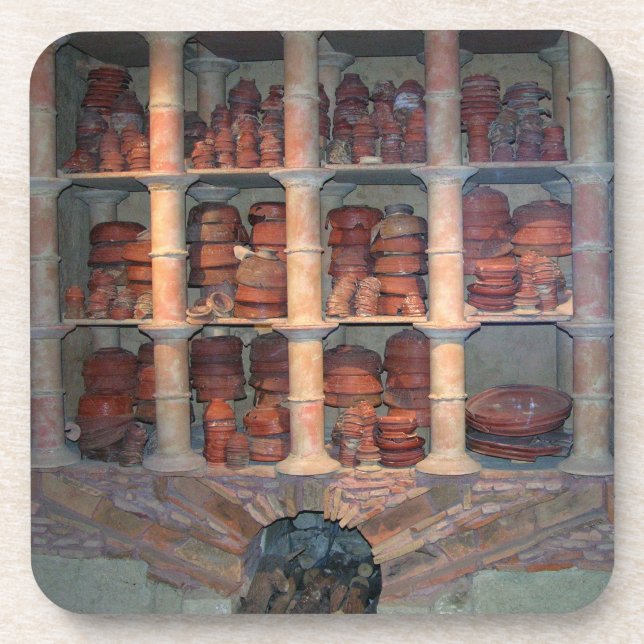 Pottery oven from Graufesenque, c.150 BC (photo) Beverage Coaster (Front)