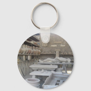 Pottery Room in Pompeii Keychain