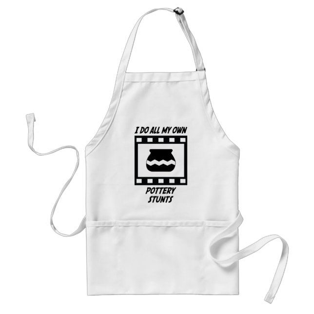 Pottery Stunts Adult Apron (Front)