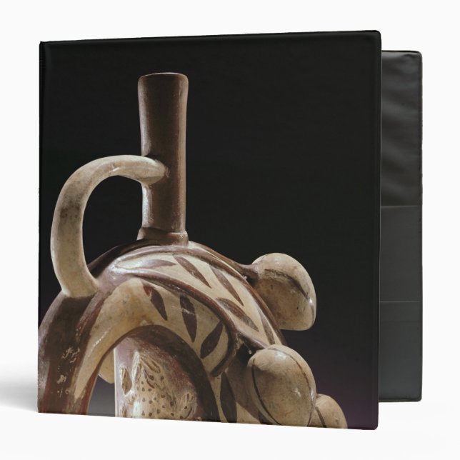 Pottery vessel of a frog climbing a cocoa tree binder (Front/Inside)