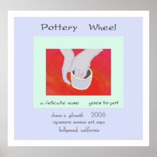 Pottery Wheel Haiku Art Print