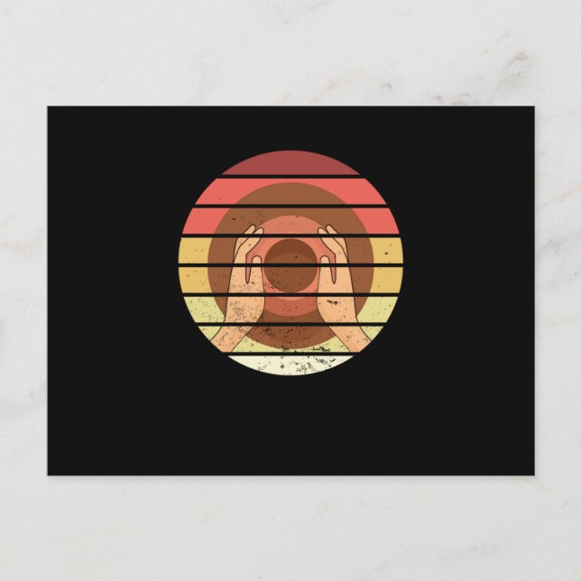 Pottery Wheel Retro Ceramics Sculpture Artist Gift Postcard (Front)