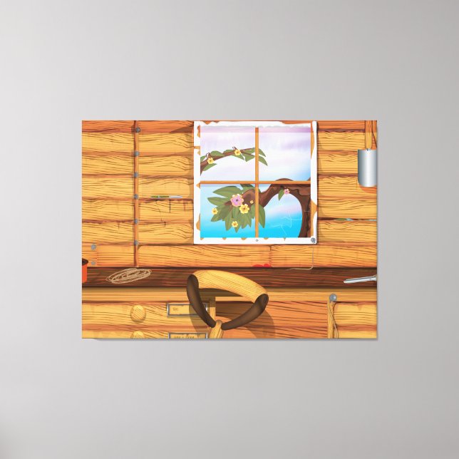 Potting Shed Canvas Print (Front)