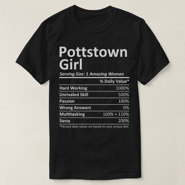 POTTSTOWN L PA PENNSYLVANIA Funny City Home Roots  T-Shirt (Design Front)