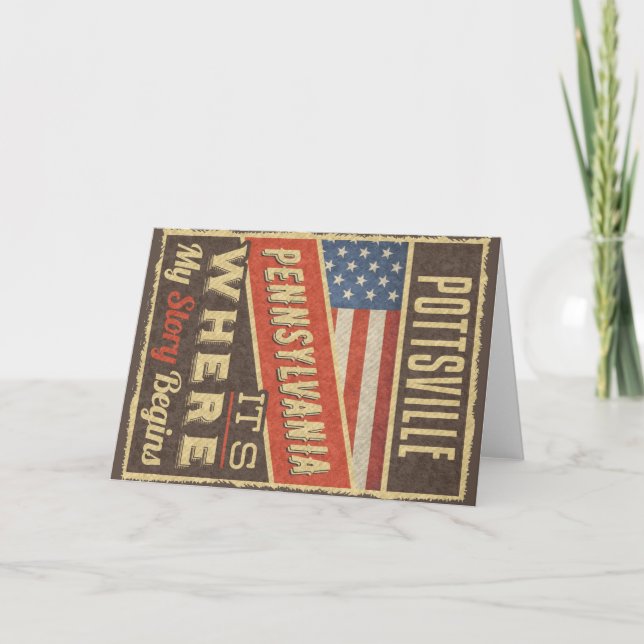 Pottsville Pennsylvania Card (Front)