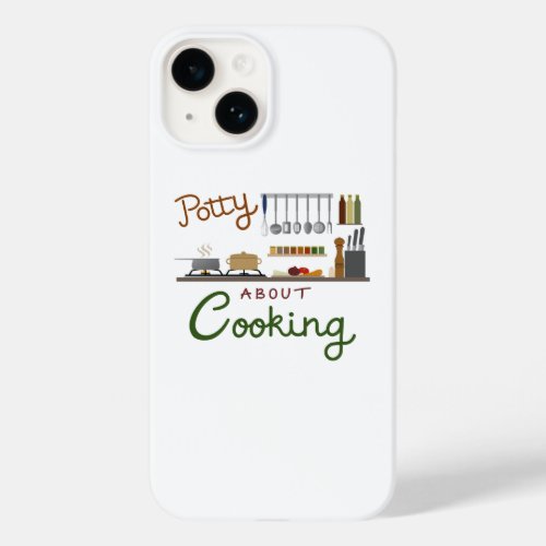 Potty About Cooking Illustrative Design Case_Mate iPhone 14 Case