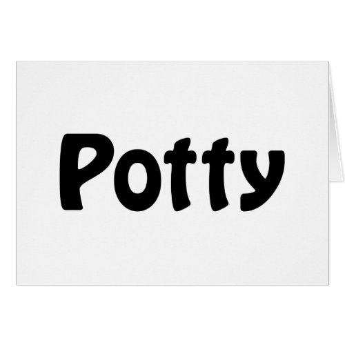 Potty Card