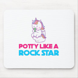 potty like a rock star mouse pad
