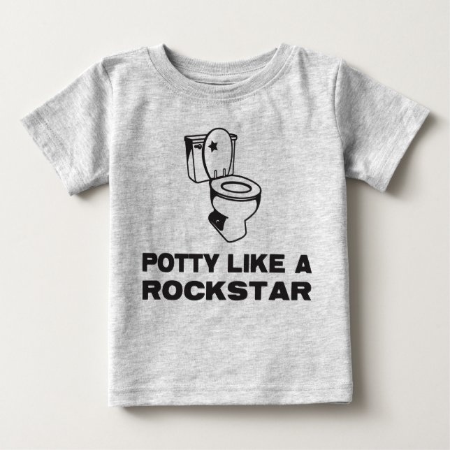Potty Like a Rockstar shirt (Front)