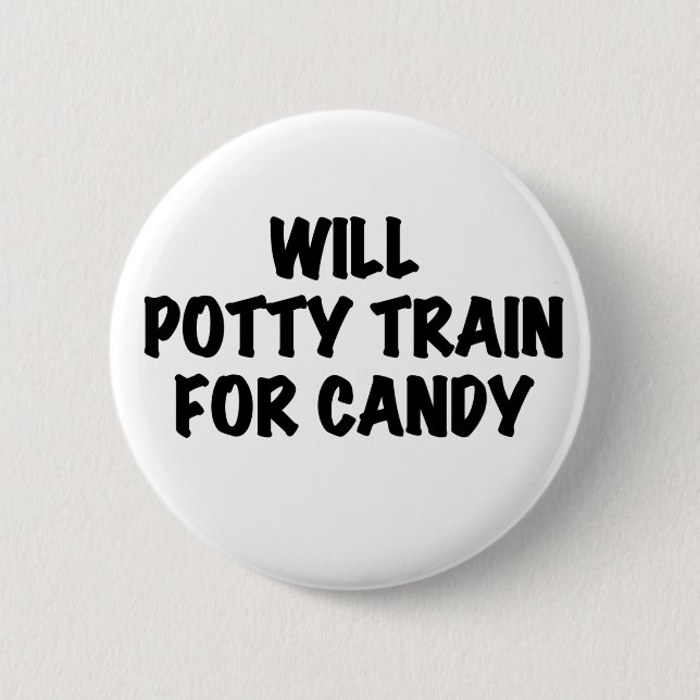 Potty Train for Candy Pinback Button (Front)