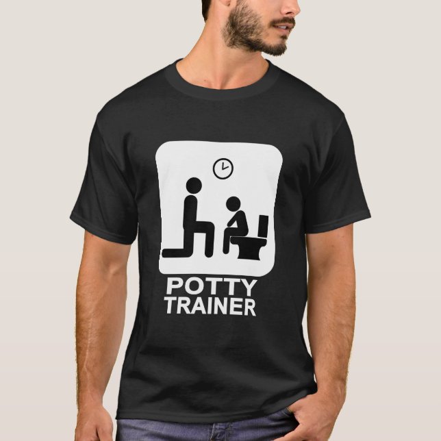 Potty Trainer Mens - Dark T-Shirt (Front)