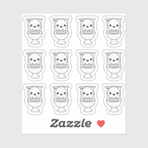 Potty Training Kids Toddler Toilet Reward Kawaii Sticker