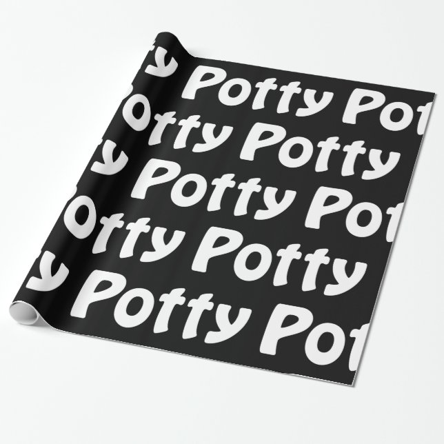 Potty Wrapping Paper (Unrolled)