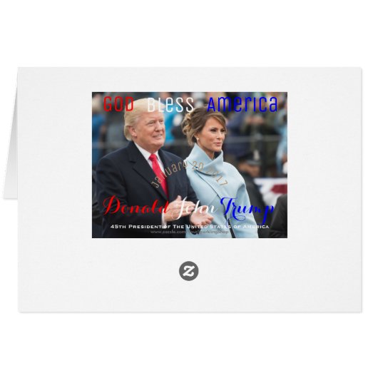 POTUS Donald Trump First Lady Melania Trump USA (Back Horizontal)