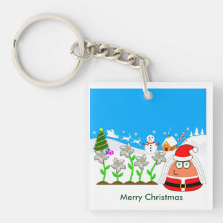 Pou_Christmas Keychain