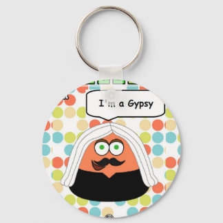 Pou Gypsy Basic Button Keychain