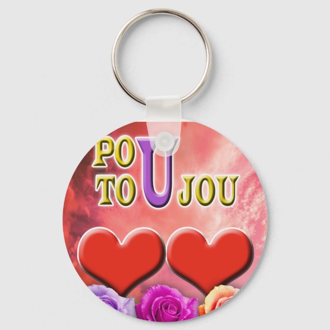 Pou Toujou Keychain (Front)