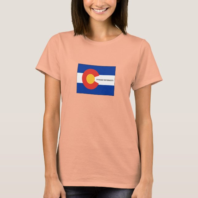 Poudre University Colorado Flag Shirt (Front)