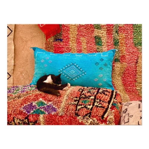 Pouf Pillow  Rug _ Marrakech Morocco Photo Print