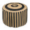 Pouf Seat - Golden Brown-Black Stripes - Sun