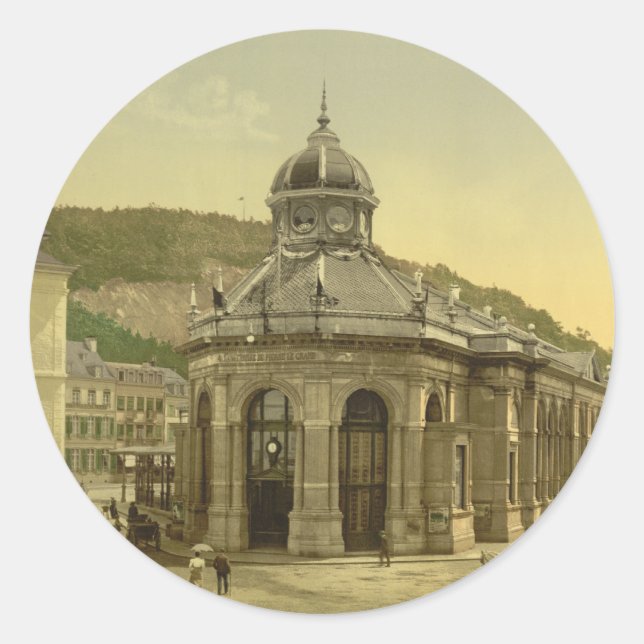 Pouhon, Spa, Liege, Belgium Classic Round Sticker (Front)