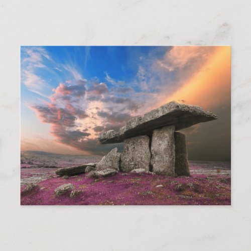 Poulnabrone dolmen County Clare Ireland Postcard