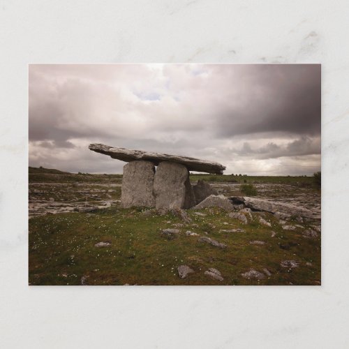 Poulnabrone Dolmen Portal Tomb 3 Ireland Postcard